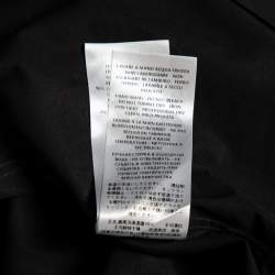 مملوكة مسبقًا Gucci Black Cotton Button Front Slim Fit Shirt M
