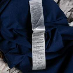 مملوكة مسبقًا Gucci Blue GG Logo Printed Cotton Short Sleeve T-Shirt M