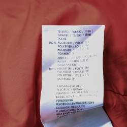 Gucci Orange Synthetic Concealed Hood Detail Windbreaker Jacket L