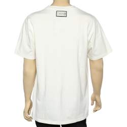 Gucci Cream The Face Printed Cotton Oversized T-Shirt S