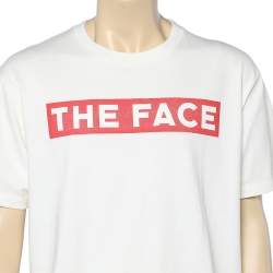 Gucci Cream The Face Printed Cotton Oversized T-Shirt S