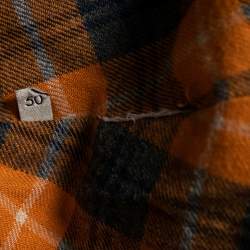 Gucci Red Wool Tiger Button Down Detailed Cape L
