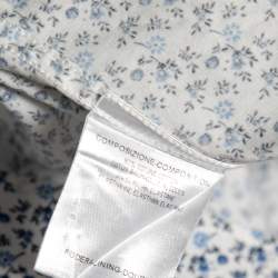 Pre Owned قميص بكم طويل غوتشي طباعة موردة أبيض مقاس كبير - لارج