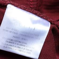 Gucci Burgundy Denim Skinny Jeans XL