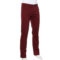 Gucci Burgundy Denim Skinny Jeans XL