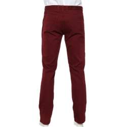 Gucci Burgundy Denim Skinny Jeans XL