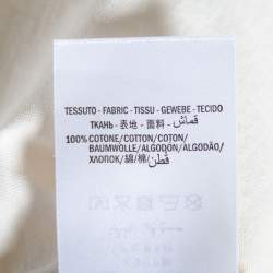 Pre Owned Gucci Cream Cotton GG Printed Crew Neck T-Shirt S