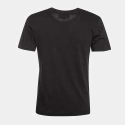 Gucci Black L’Aveugle Par Amour Tiger Embroidered Cotton T-Shirt S