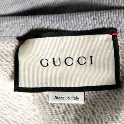 Gucci Grey Knit Privilegium Perpetuum Crew Neck Sweatshirt S