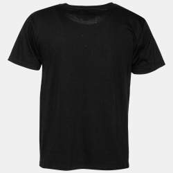 Gucci Black Cotton Gucci GG Printed Crew Neck Short Sleeve T-Shirt XS