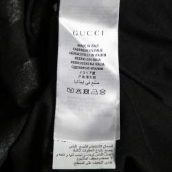 Gucci Black Cotton Gucci GG Printed Crew Neck Short Sleeve T-Shirt XS