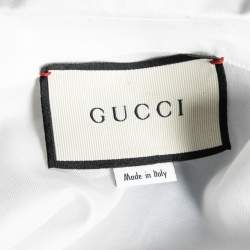 Gucci White Cotton Oxford Bowling Short Sleeve Shirt S