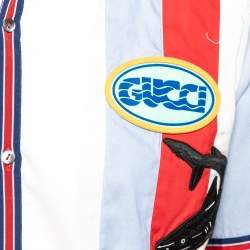 Gucci White Cotton Oxford Bowling Short Sleeve Shirt S