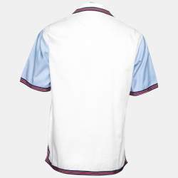 Gucci White Cotton Oxford Bowling Short Sleeve Shirt S