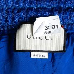 Gucci Blue Perforated Magnetismo Net Shorts M