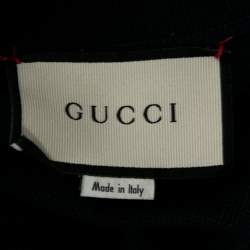 Gucci Navy Blue Cotton Pique Web Stripe Bee Appliqued Polo T-Shirt XXL