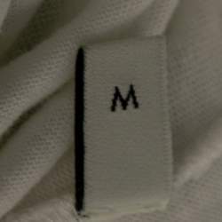 Pre Owned تي شيرت غوتشي قطن أبيض طبعة غوتشيفاي يورسيلف رقبة مستديرة مقاس متوسط   