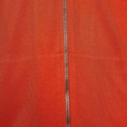 Pre Owned جاكيت غوتشي طرف شعار ماركة مخطط ويب جيرسيه برتقالي مقاس صغير ( سمول )