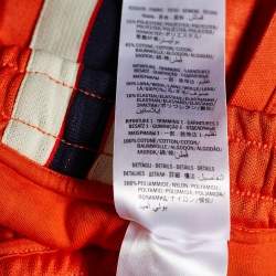 Gucci Orange Technical Jersey Web Stripe Track Pants