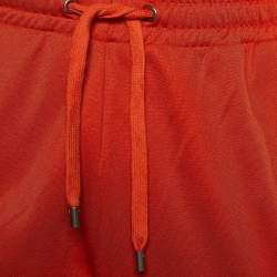 Gucci Orange Technical Jersey Web Stripe Track Pants