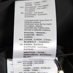 Gucci Black Synthetic Puffer Zip Jacket M
