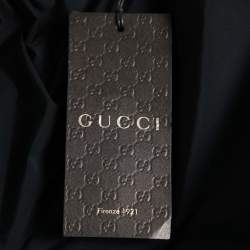 Gucci Black Synthetic Puffer Zip Jacket M