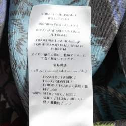 Gucci Multicolor Panther Face Print Silk Bowling Shirt L