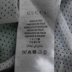 Gucci Green Technical Jersey Tiger Patch Appliqued Zip Front Jacket XL