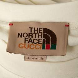 Gucci x The North Face Cream Logo Printed Cotton Oversized T-Shirt S