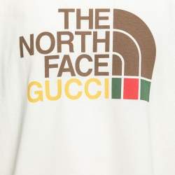 Gucci x The North Face Cream Logo Printed Cotton Oversized T-Shirt S