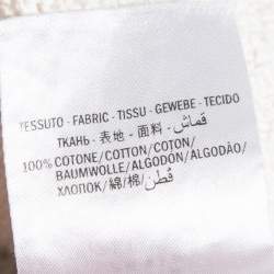 مملوكة مسبقًا Gucci Off White Logo Printed Cotton Hoodie L