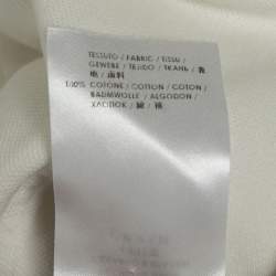 Gucci Ivory Cotton Pique Duke Long Sleeve Button Front Shirt S