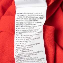 Gucci Red Logo Printed Crew Neck T-Shirt L