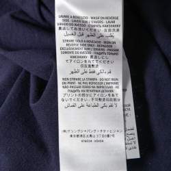 Gucci Blue Logo Printed Crew Neck T-Shirt L