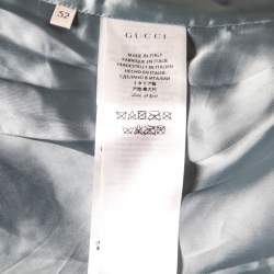 Gucci Multicolor Wool and Leather Button Front Jacket XL