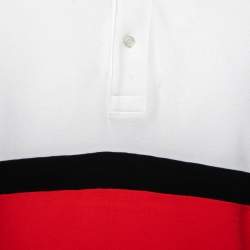 Gucci Tricolor Cotton Polo T-Shirt XXL