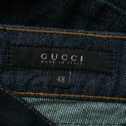 Pre Owned Gucci Blue Denim Skinny Jeans M
