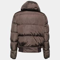 Gucci Brown Synthetic Puffer Long Sleeve Jacket XXXL