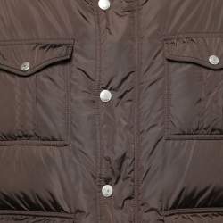 Gucci Brown Synthetic Puffer Long Sleeve Jacket XXXL