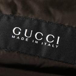 Gucci Brown Synthetic Puffer Long Sleeve Jacket XXXL