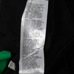 Pre Owned تي شيرت غوتشي قطن أسود طبعة نوت فيك أكمام قصيرة مقاس كبير