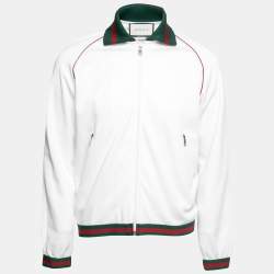 Gucci White Stretch Striped Detail Track Jacket S Gucci | TLC