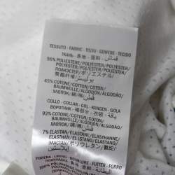 Pre Owned Gucci White Cotton Stretch Striped Detail Track Jacket S