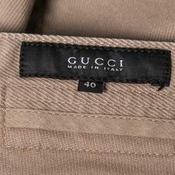 Gucci Beige Denim Riding pants S Waist: 32