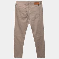 Gucci Beige Denim Riding pants S Waist: 32