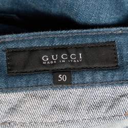 Gucci Navy Blue Denim Regular Fit Jeans L