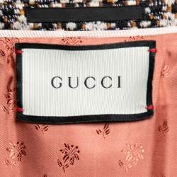 Gucci X NY Yankees Multicolor Tweed Logo Embroidered Jacket XS  