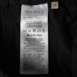 Gucci Black GG Jumbo Canvas Bermuda Shorts M   