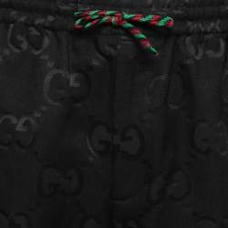 Gucci Black GG Jumbo Canvas Bermuda Shorts M   