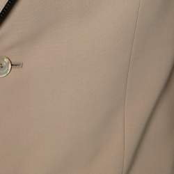 Pre Owned Gucci Salmon Pink Cotton Contrast Detail Button Front Jacket M